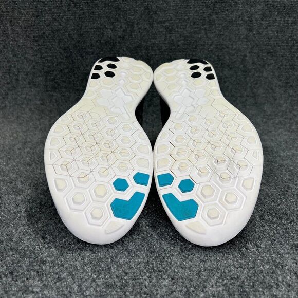 Nike Free 5.0 Running Shoes Men's 13 Black Blue Lagoon Athletic Barefoot Sneaker - Picture 12 of 13